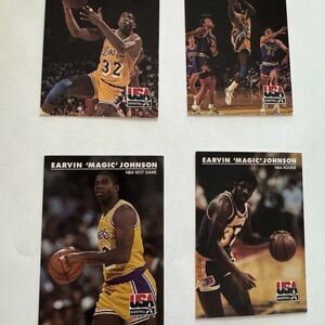 Magic Johnson Los Angeles Lakers 1992 Skybox USA Basketball Cards